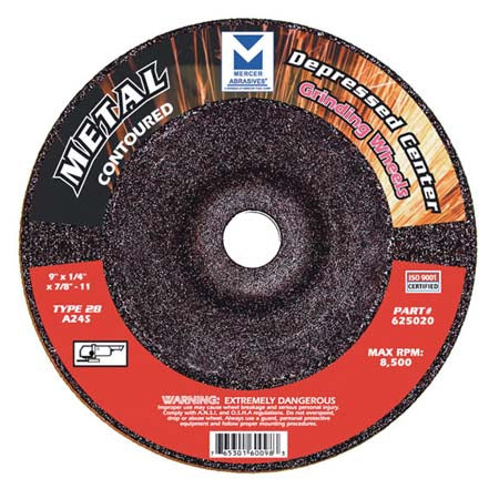 TYPE 28 CONTOURED DEPRESSED CENTER GRINDING WHEELS (FOR METAL)