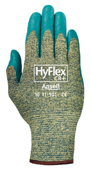 Ansell HyFlex Cut Resistant+ Gloves Green (12 PAIR)