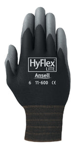 Ansell HyFlex Lite Gloves Black (12 PAIR)