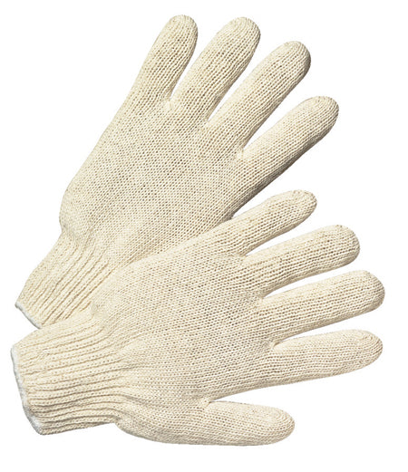 Anchor Regular Weight String Knit Gloves Natural White (120 PAIR)
