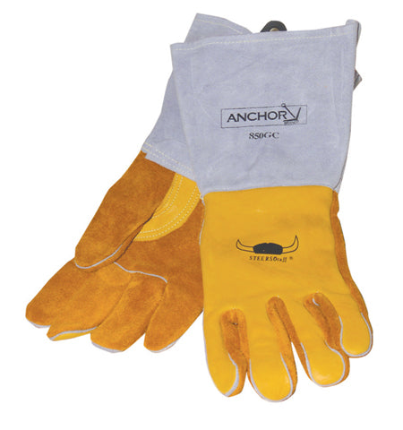 Anchor Gold Cowhide Premium Welding Gloves MED (12 PAIR)