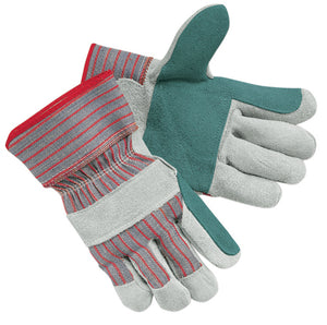 Industrial Shoulder Grade Split Gloves Double Leather Palm (24 PAIR)