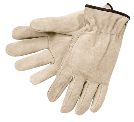 Split Leather Drivers Gloves Cream ( 1 DZ)