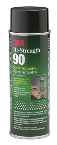 HI-STRENGTH 90 SPRAY ADHESIVE case of (12) 24oz cans #30023