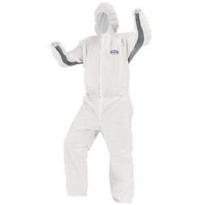 KLEENGUARD A30 BREATHABLE SPLASH & PARTICLE PROTECTION COVERALLS w/ STORM FLAP