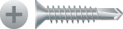 410 Stainless Steel Self-Drilling Flat Head, Passivated and Waxed Screws