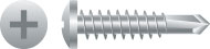 410 Stainless Steel Self-Drilling Phillips Pan Head, Passivated and Waxed Screws