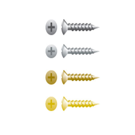 Phillips Oval Head Particle Board Screws, 