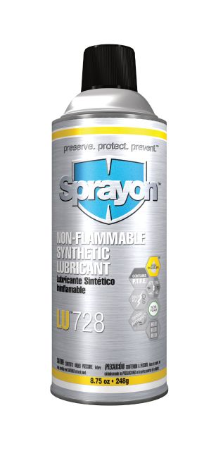 Sprayon LU728 NON-FLAMMABLE SYNTHETIC LUBRICANT 8.75oz (CASE OF 12)