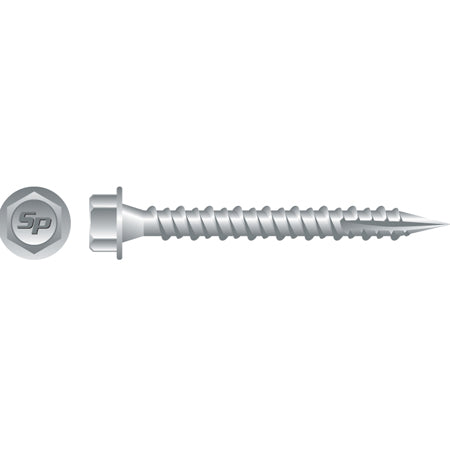 Pole Gripper Screws Unslotted Hi-Hex Washer Head w/ Shoulder, Hi-Low Thread, Strong Shield Coated