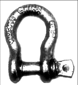 Screw Pin Anchor Shackles Forged - Hot Galvanized