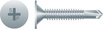 Phillips Wafer Head Zinc Plated Self Drilling Screw